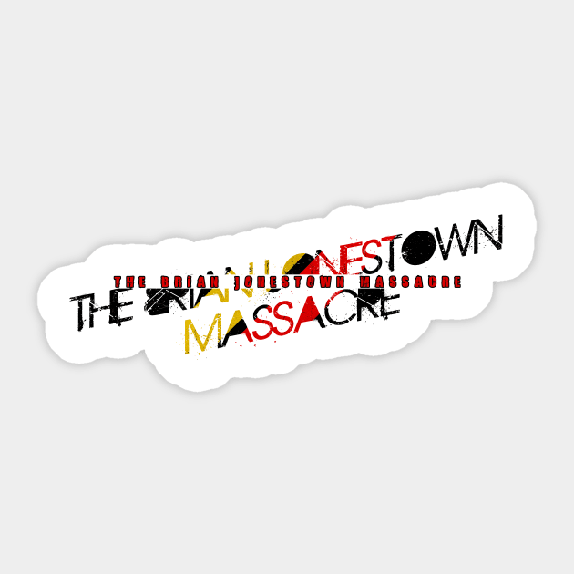 vintage typo The Brian Jonestown Massacre Sticker by NamaMarket01